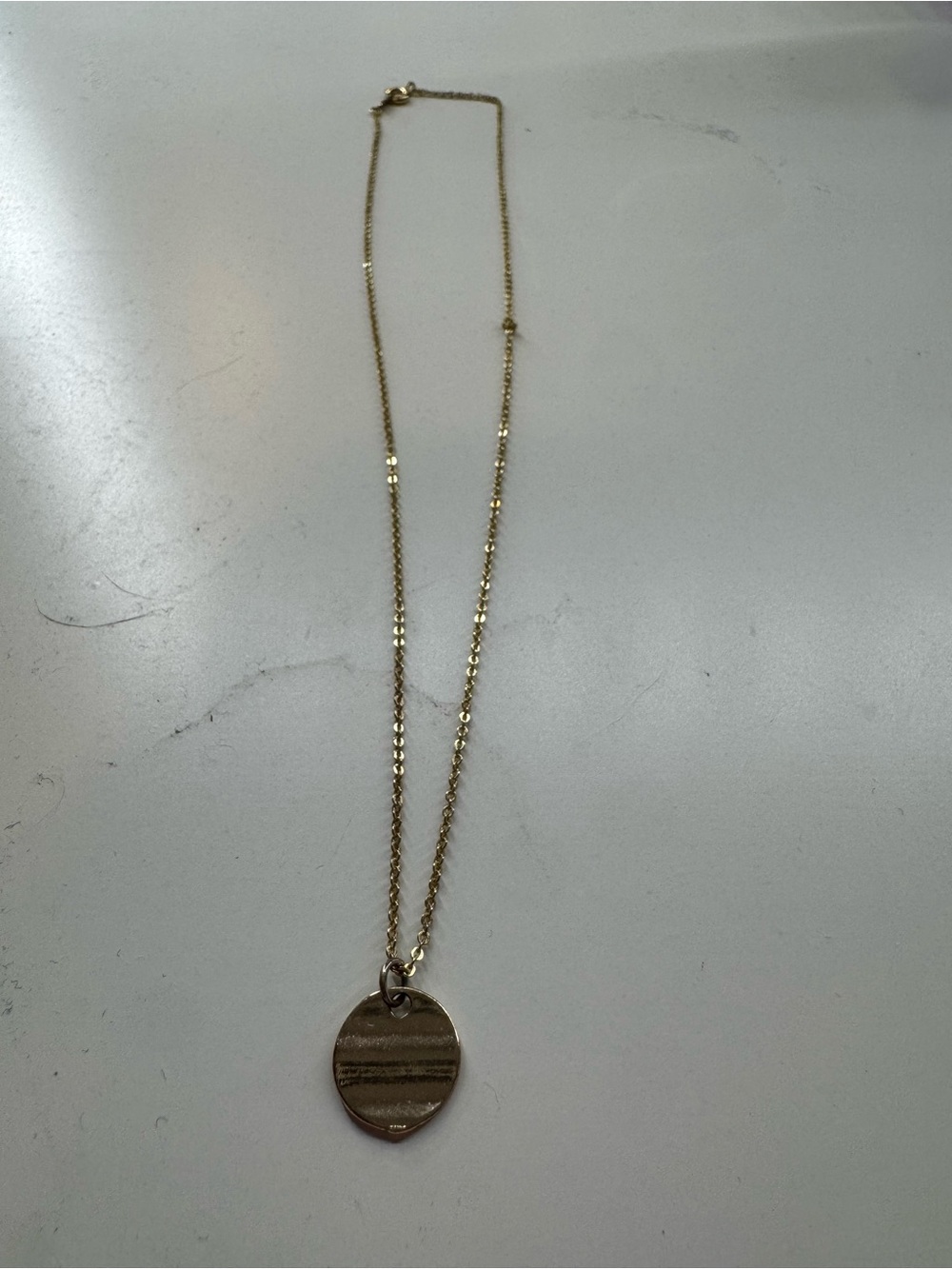Maurices Gold Round Pendant Necklace